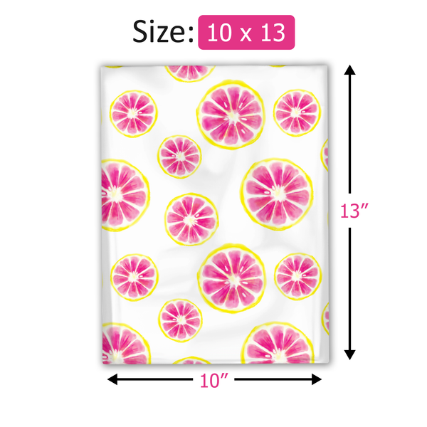 10x13 Pink Citrus Poly Mailers – Shipping Bags for Small Business