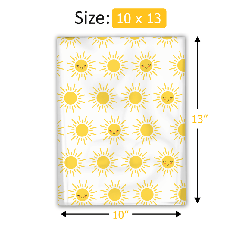 10x13 Sunshine Designer Poly Mailers Shipping Envelopes Premium Printed Bags - Pro Supply Global