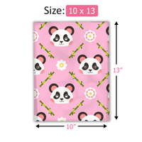 10x13 Pink Panda Poly Mailers – Shipping Bags for Small Business