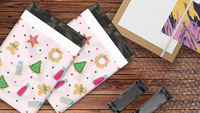 10x13 Christmas Cookie Poly Mailers – Shipping Bags for Small Business