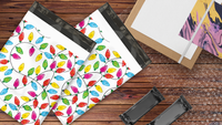 12x15 Christmas Lights Poly Mailers – Shipping Bags for Small Business