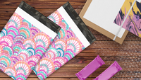 10x13 Seashells Poly Mailers – Shipping Bags for Small Business