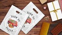 12x15 Farmer's Market Poly Merchandise Bags – Retail Bags with Die-Cut Handles (2 Mil)