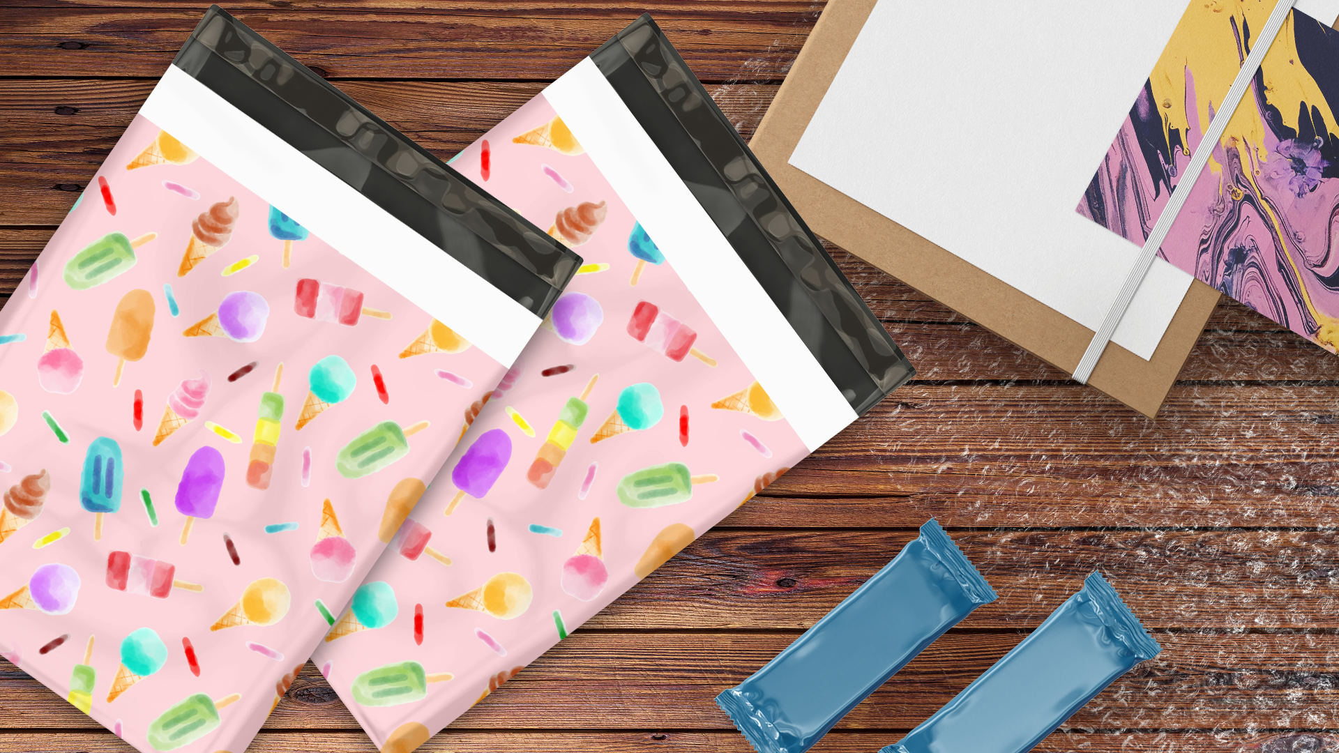 10x13 Ice Cream Poly Mailers – Shipping Bags for Small Business