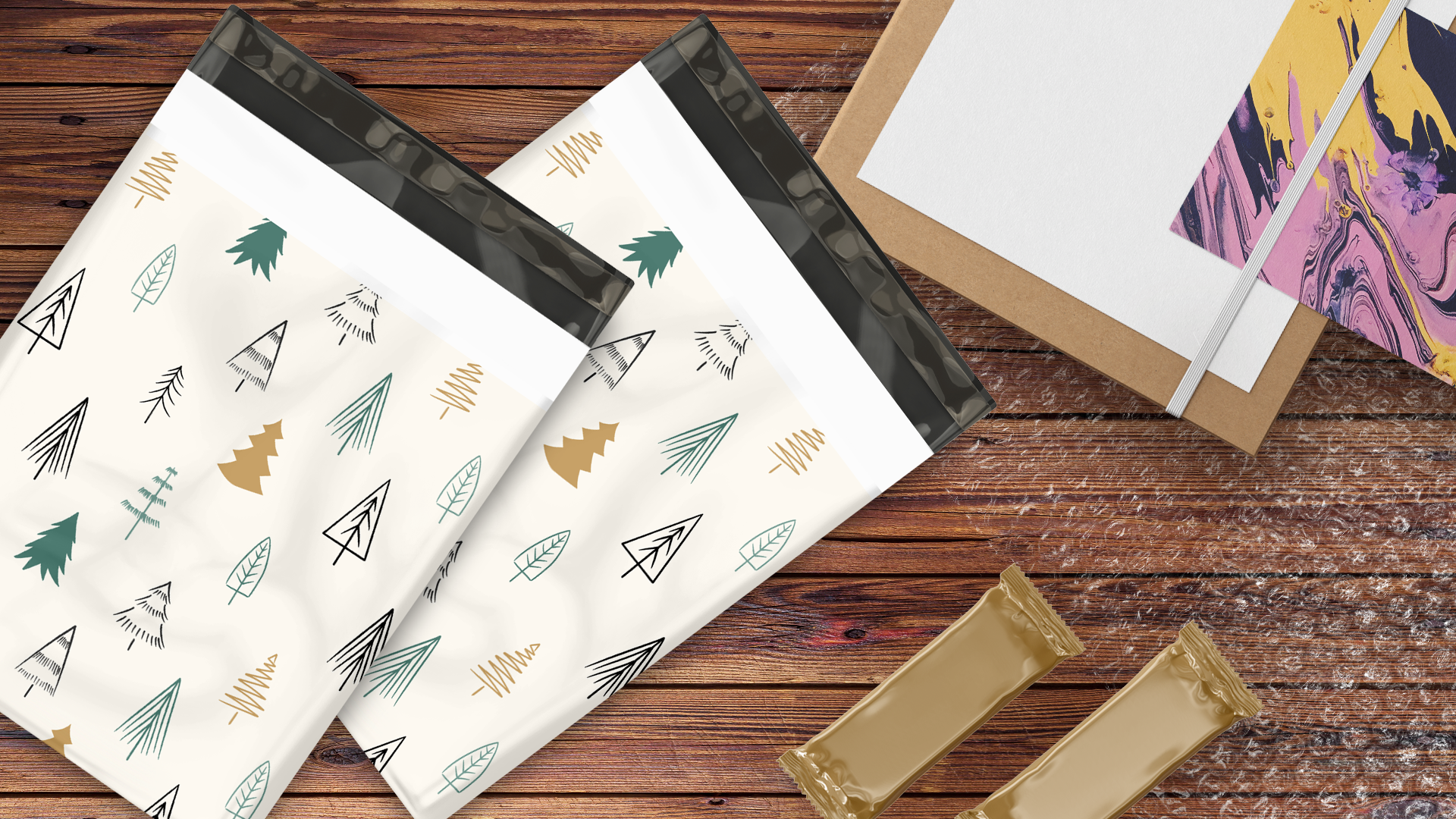 10x13 Fir Trees Poly Mailers – Shipping Bags for Small Business