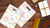 9x12 Butterflies Poly Merchandise Bags – Retail Bags with Die-Cut Handles (2 Mil)
