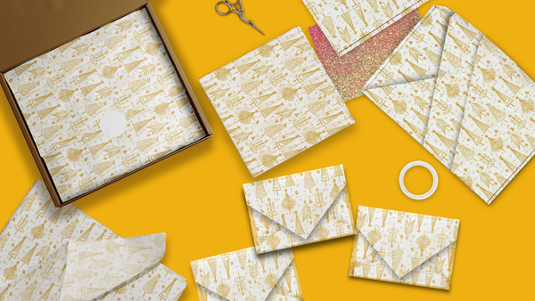 Gold Trees 20x30 Tissue Paper – Gift Wrapping & Boutique Packaging