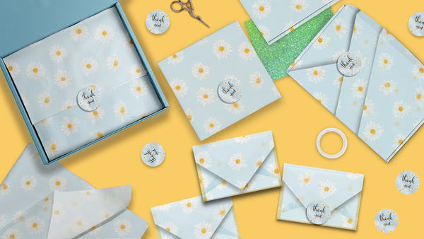 Daisies 20x30 Tissue Paper – Gift Wrapping & Boutique Packaging