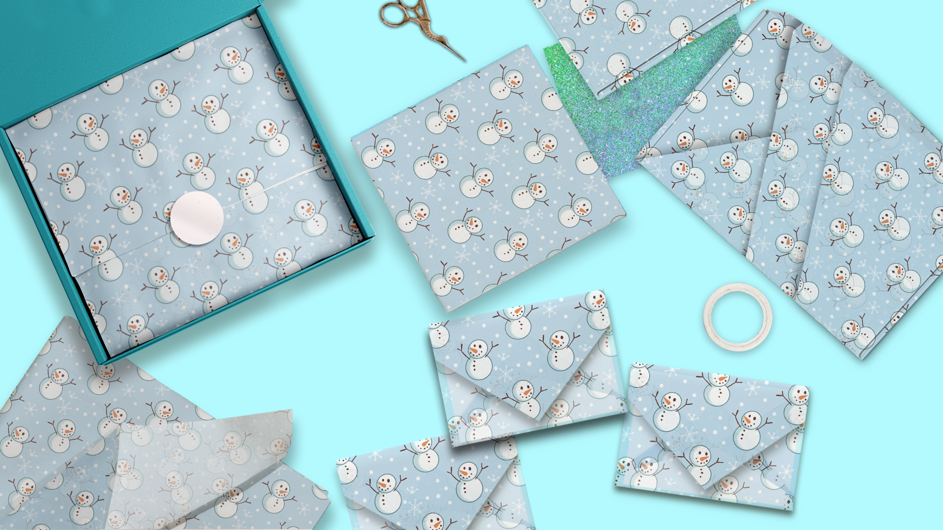 Snowman 20x30 Tissue Paper – Gift Wrapping & Boutique Packaging