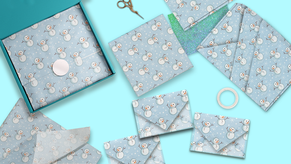 Snowman Tissue Paper for Gift Bags