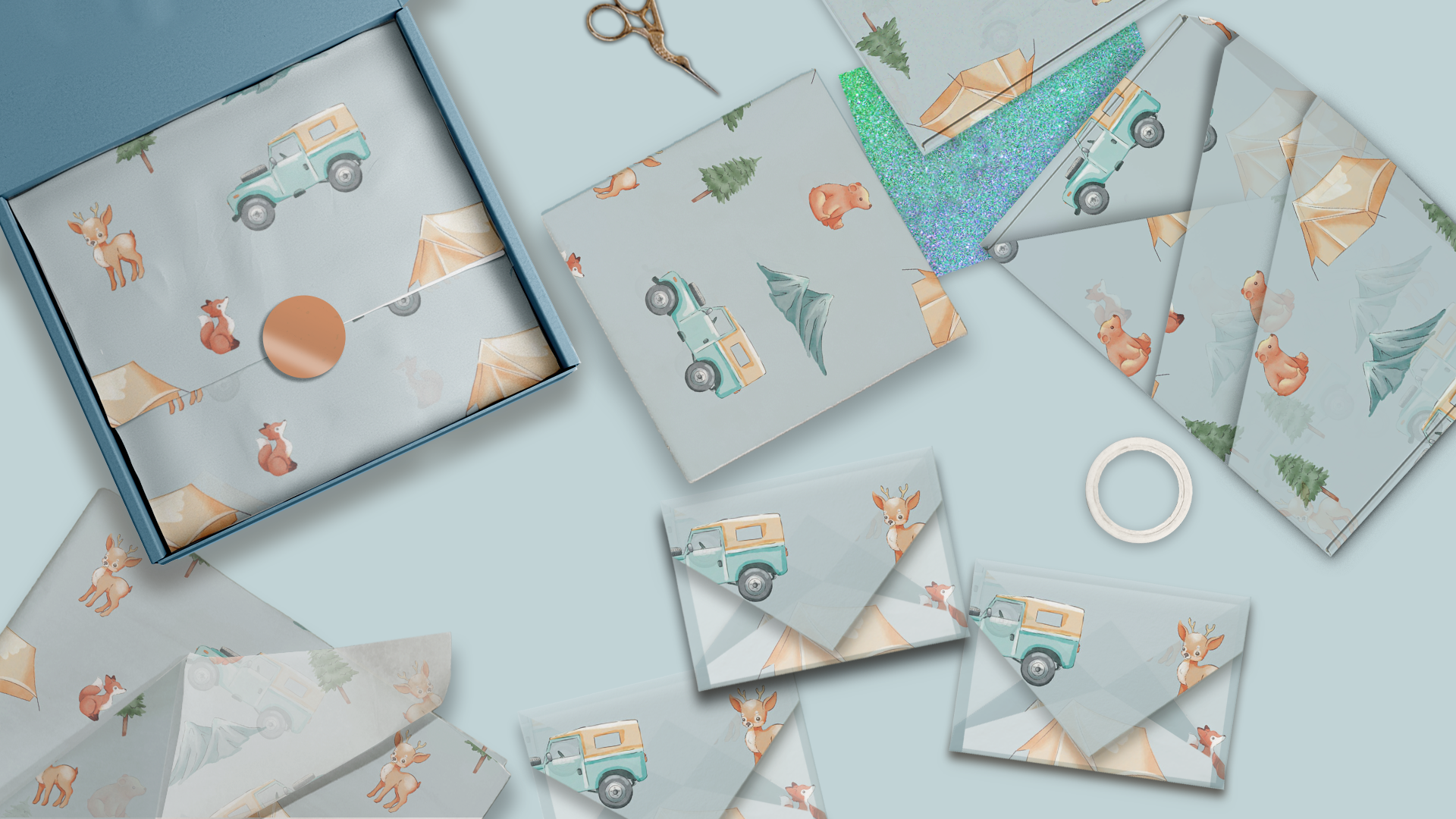 Camping 20x30 Tissue Paper – Gift Wrapping & Boutique Packaging