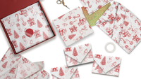 Vintage Christmas Toile Tissue Paper – 20 x 30 Holiday Gift Wrap Tissue Paper