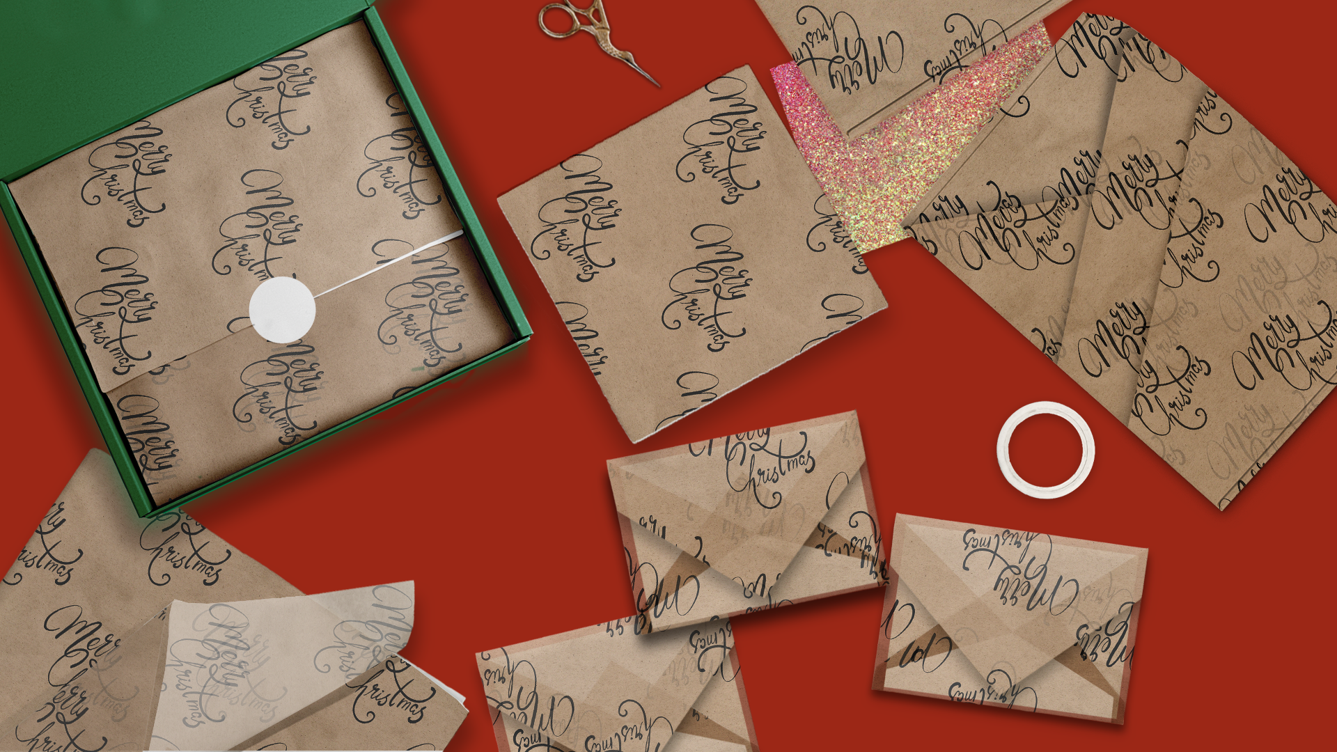 Merry Christmas Kraft 20x30 Tissue Paper – Gift Wrapping & Boutique Packaging