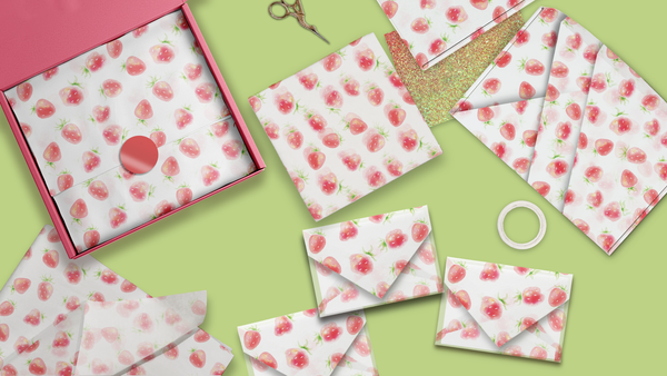 Strawberries 20x30 Tissue Paper – Gift Wrapping & Boutique Packaging