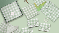 Green Gingham Tissue Paper – 20 x 30 Decorative Gift Wrap Tissue Paper