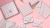 Pink Gingham Designer Tissue Paper for Gift Bags