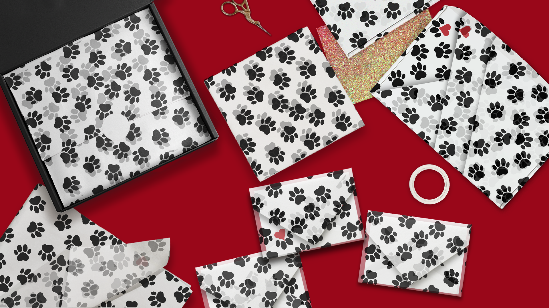 Paws 20x30 Tissue Paper – Gift Wrapping & Boutique Packaging