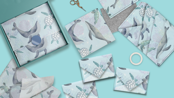 Sea Creatures 20x30 Tissue Paper – Gift Wrapping & Boutique Packaging