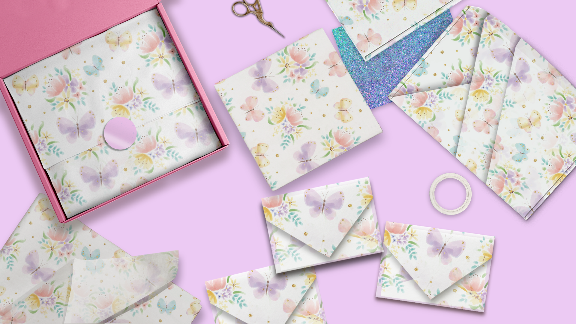 Butterflies 20x30 Tissue Paper – Gift Wrapping & Boutique Packaging