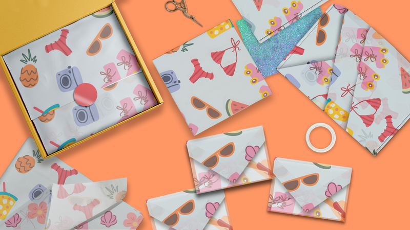 Summer Vibes Designer Tissue Paper for Gift Bags