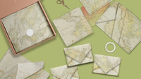 Map 20x30 Tissue Paper – Gift Wrapping & Boutique Packaging