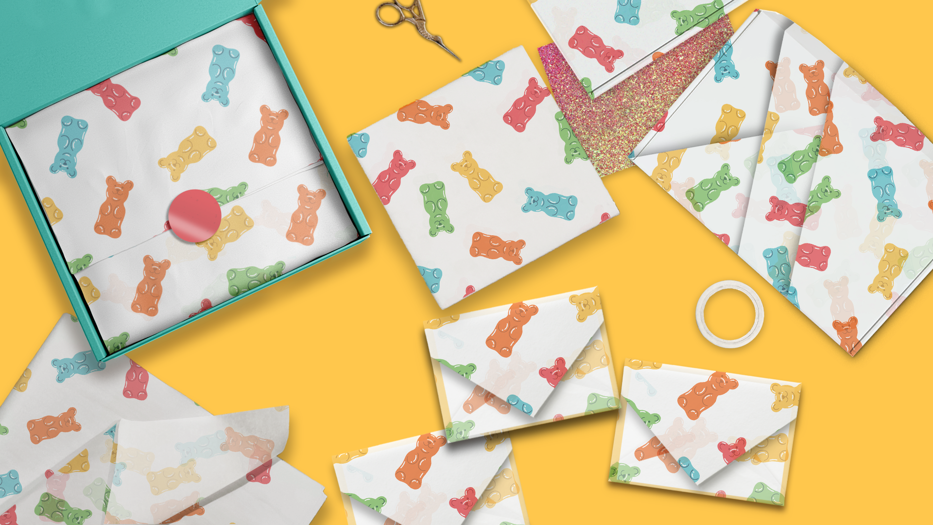 Gummy Bears 20x30 Tissue Paper – Gift Wrapping & Boutique Packaging