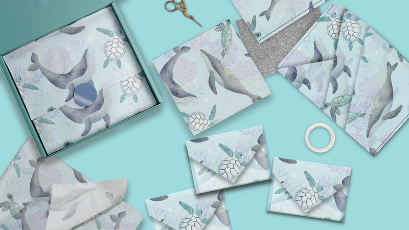 Sea Creatures Designer Tissue Paper For Gift Bags