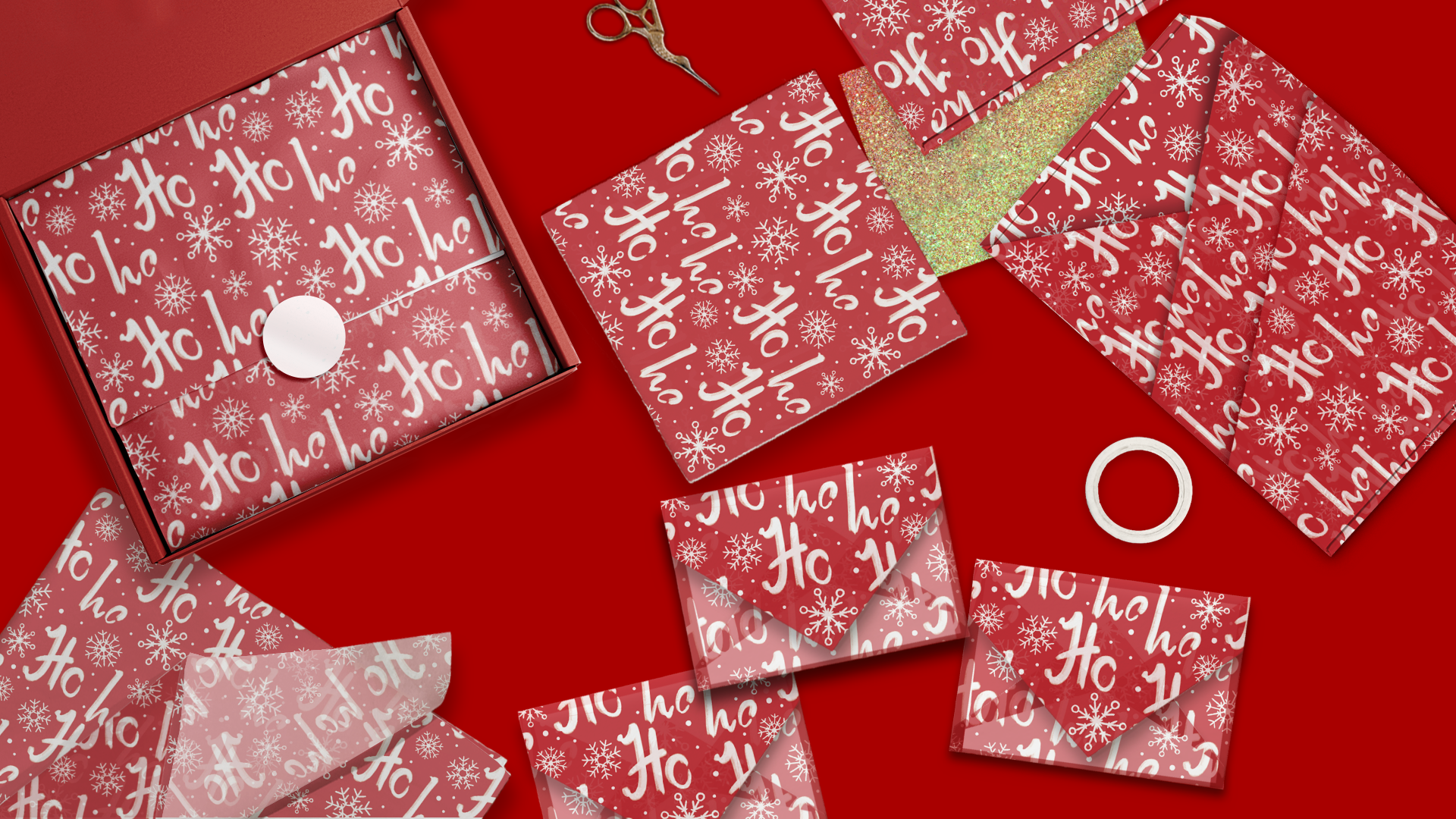 Ho Ho Ho 20x30 Tissue Paper – Gift Wrapping & Boutique Packaging