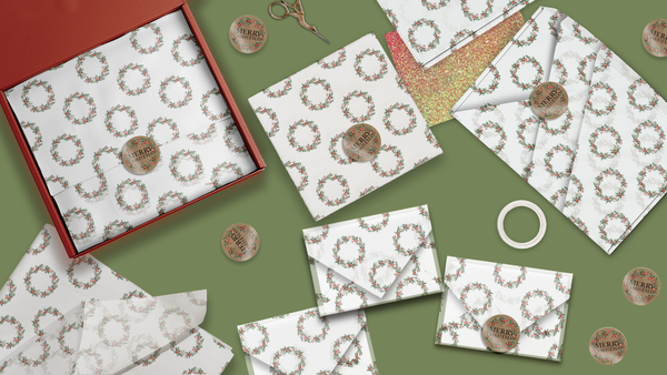 Christmas Wreath Tissue Paper