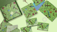 Mining Pixel Game 20x30 Tissue Paper – Gift Wrapping & Boutique Packaging