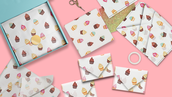 Cupcake 20x30 Tissue Paper – Gift Wrapping & Boutique Packaging