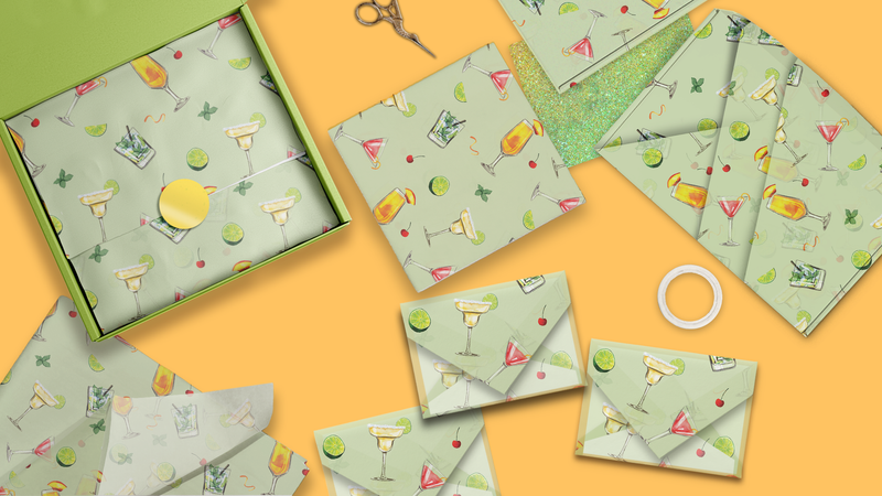 Cocktails Designer Tissue Paper For Gift Bags