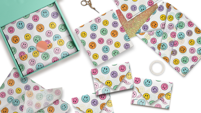 Smiley Faces Designer Tissue Paper for Gift Bags | Buy Now