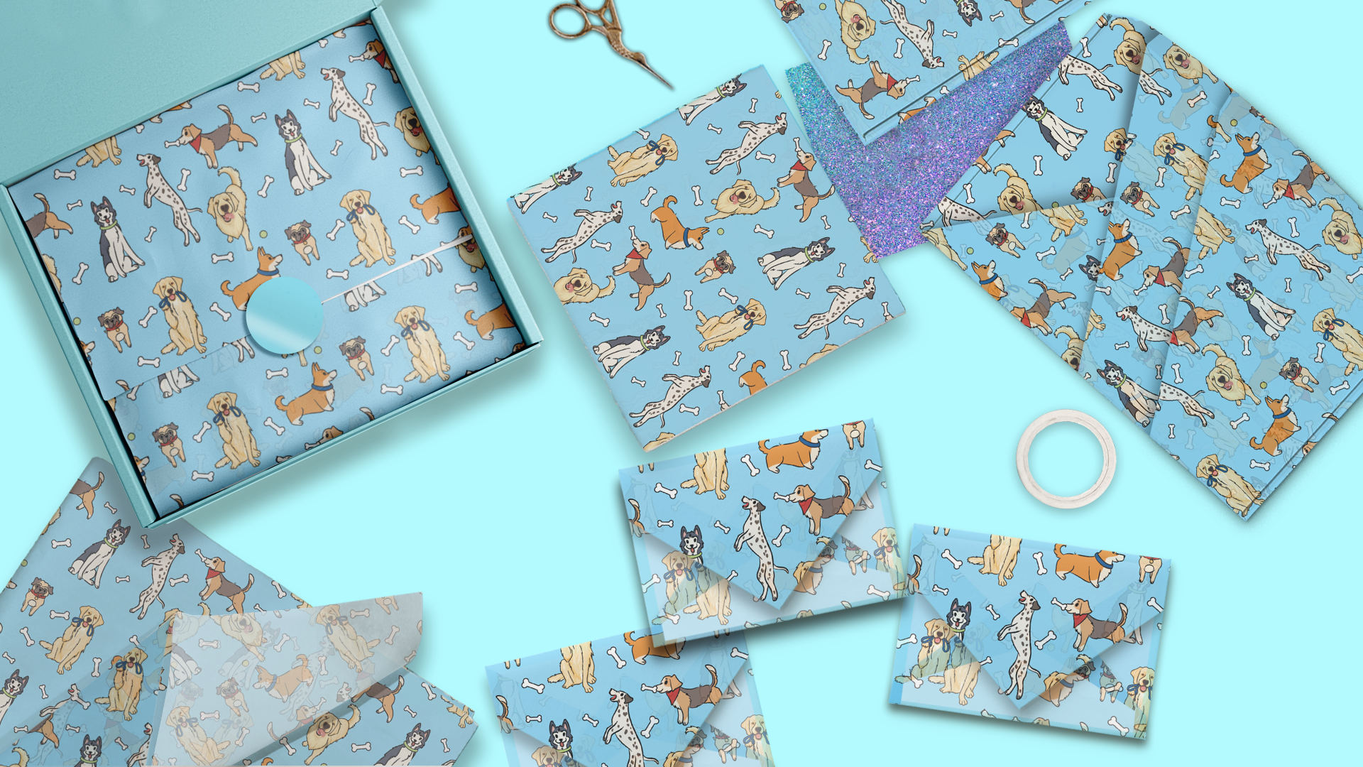 Dogs 20x30 Tissue Paper – Gift Wrapping & Boutique Packaging