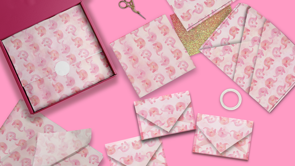 Pink Elephant 20x30 Tissue Paper – Gift Wrapping & Boutique Packaging
