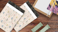 10x13 Striped Florals Poly Mailers – Shipping Bags for Small Business