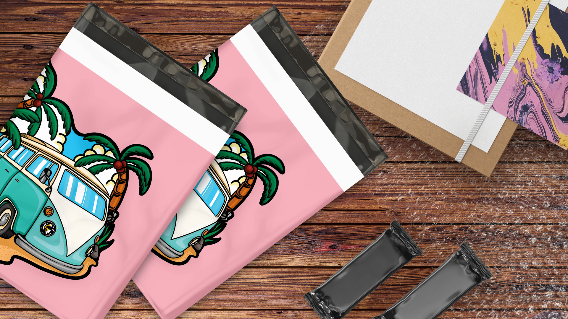 10x13 Summer Daze Poly Mailers – Shipping Bags for Small Business