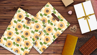 12x15 Sunflowers and Bees Poly Merchandise Bags – Retail Bags with Die-Cut Handles (2 Mil)