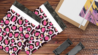 12x15 Pink Leopard Print Poly Mailers – Shipping Bags for Small Business