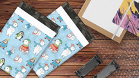 10x13 Winter Animals Poly Mailers – Shipping Bags for Small Business
