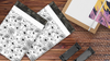 19x24" Black and White Floral Designer Poly Mailers Shipping Envelopes Premium Printed Bags