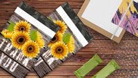 10x13 Sunflower Thank You Poly Mailers – Shipping Bags for Small Business