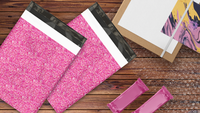 10x13 Pink Confetti Poly Mailers – Shipping Bags for Small Business