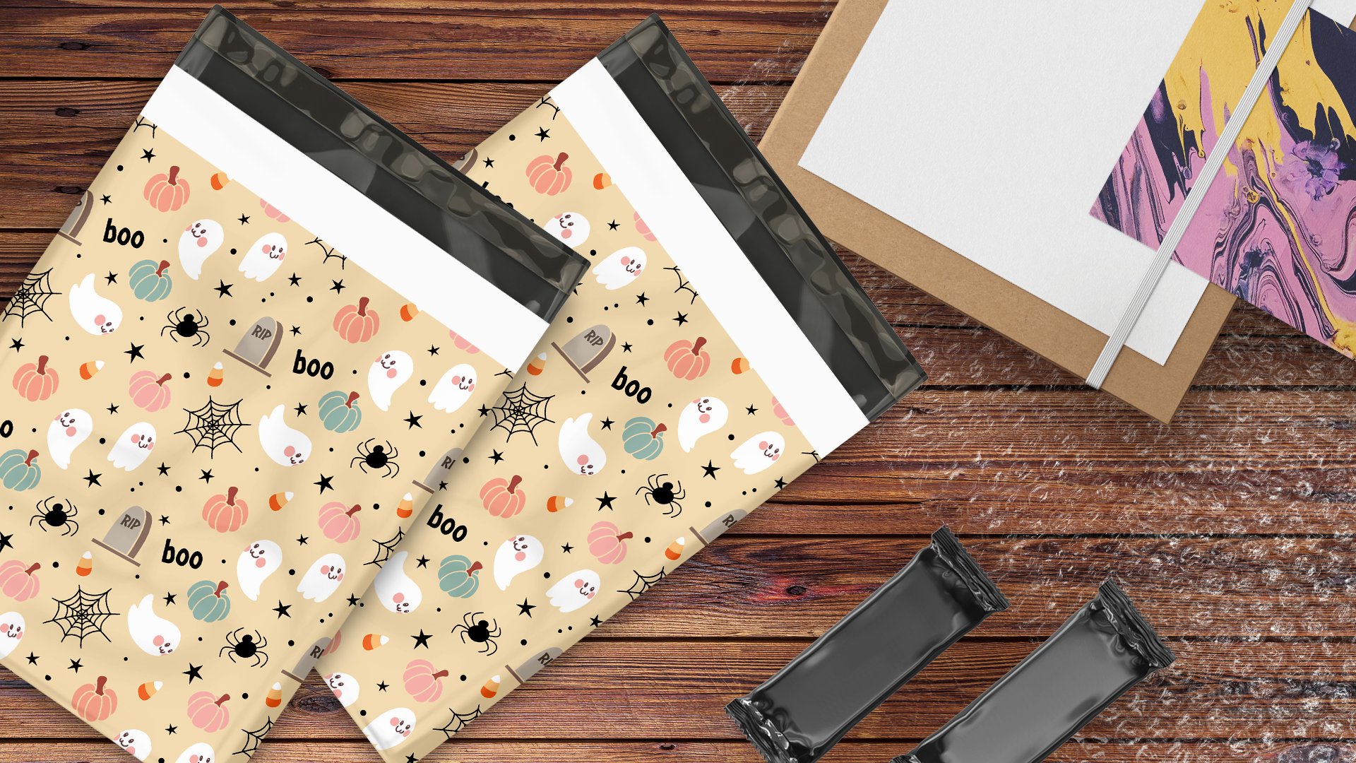 10x13 Playful Halloween Poly Mailers – Shipping Bags for Small Business