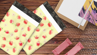 10x13 Watercolor Strawberries Poly Mailers – Shipping Bags for Small Business