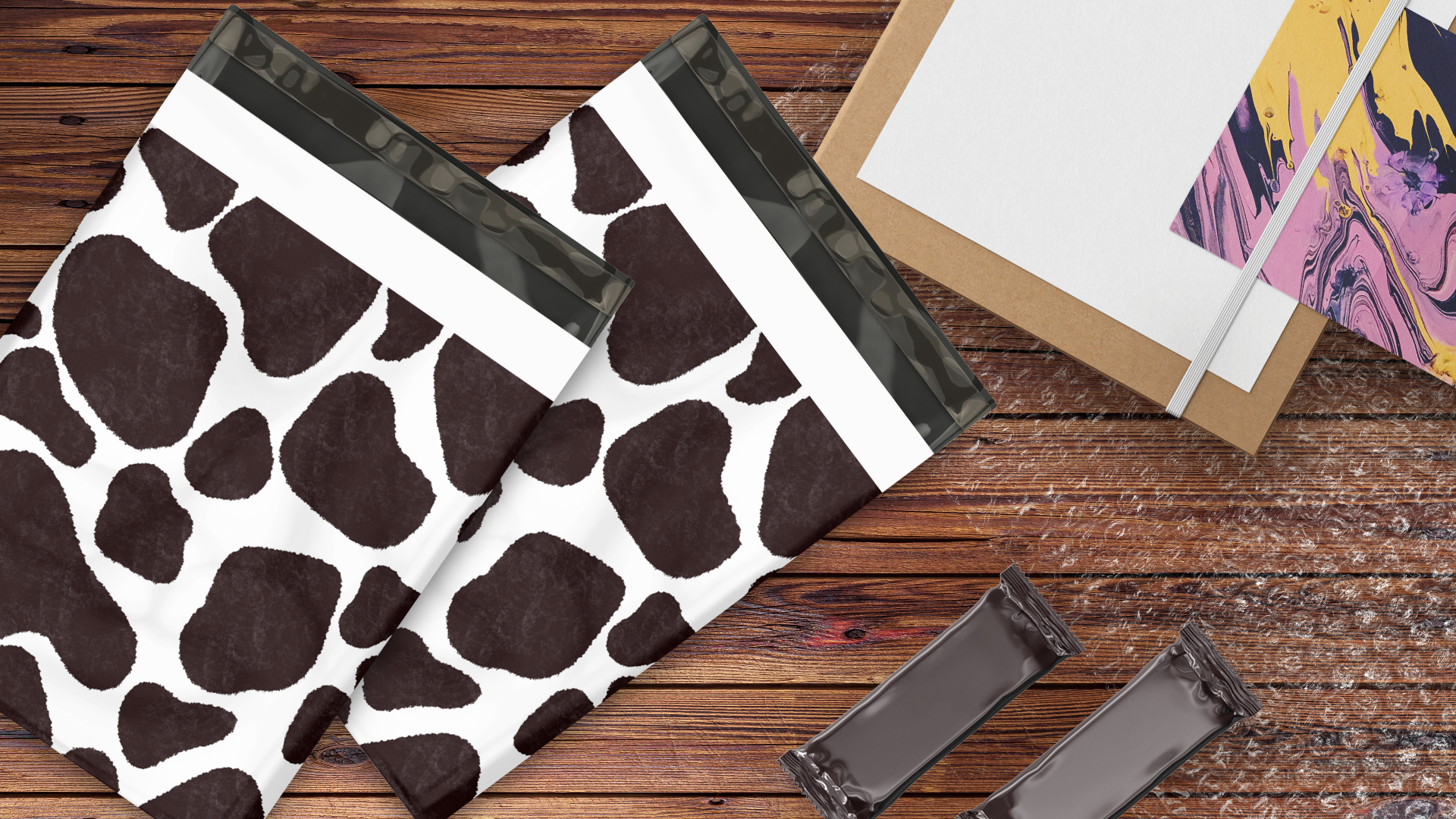 10x13 Cow Print Poly Mailers – Shipping Bags for Small Business