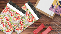10x13 Apples and Blossoms Shipping Premium Printed Poly Mailers – Shipping Bags for Small Business