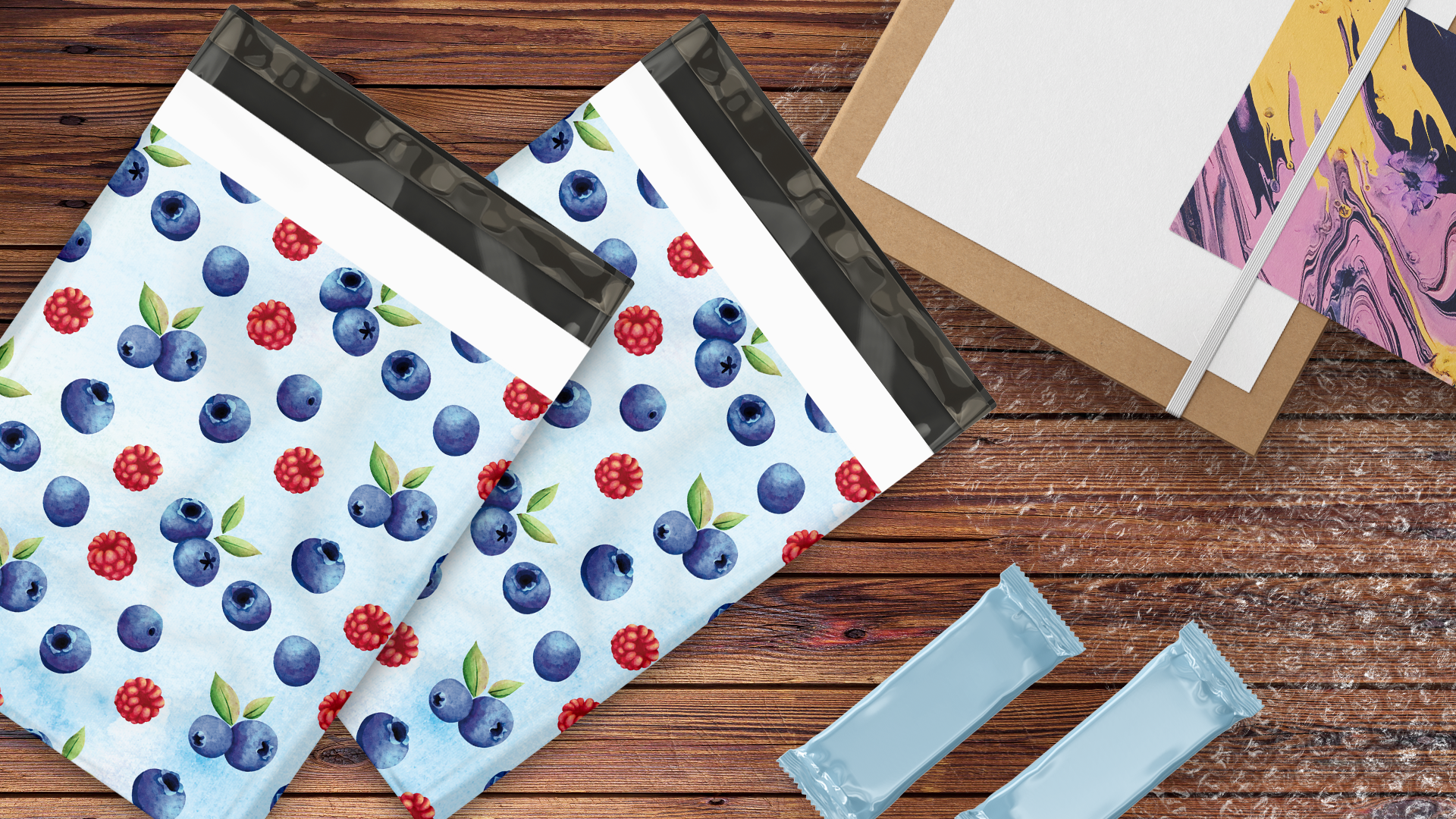10x13 Summer Berries Poly Mailers – Shipping Bags for Small Business