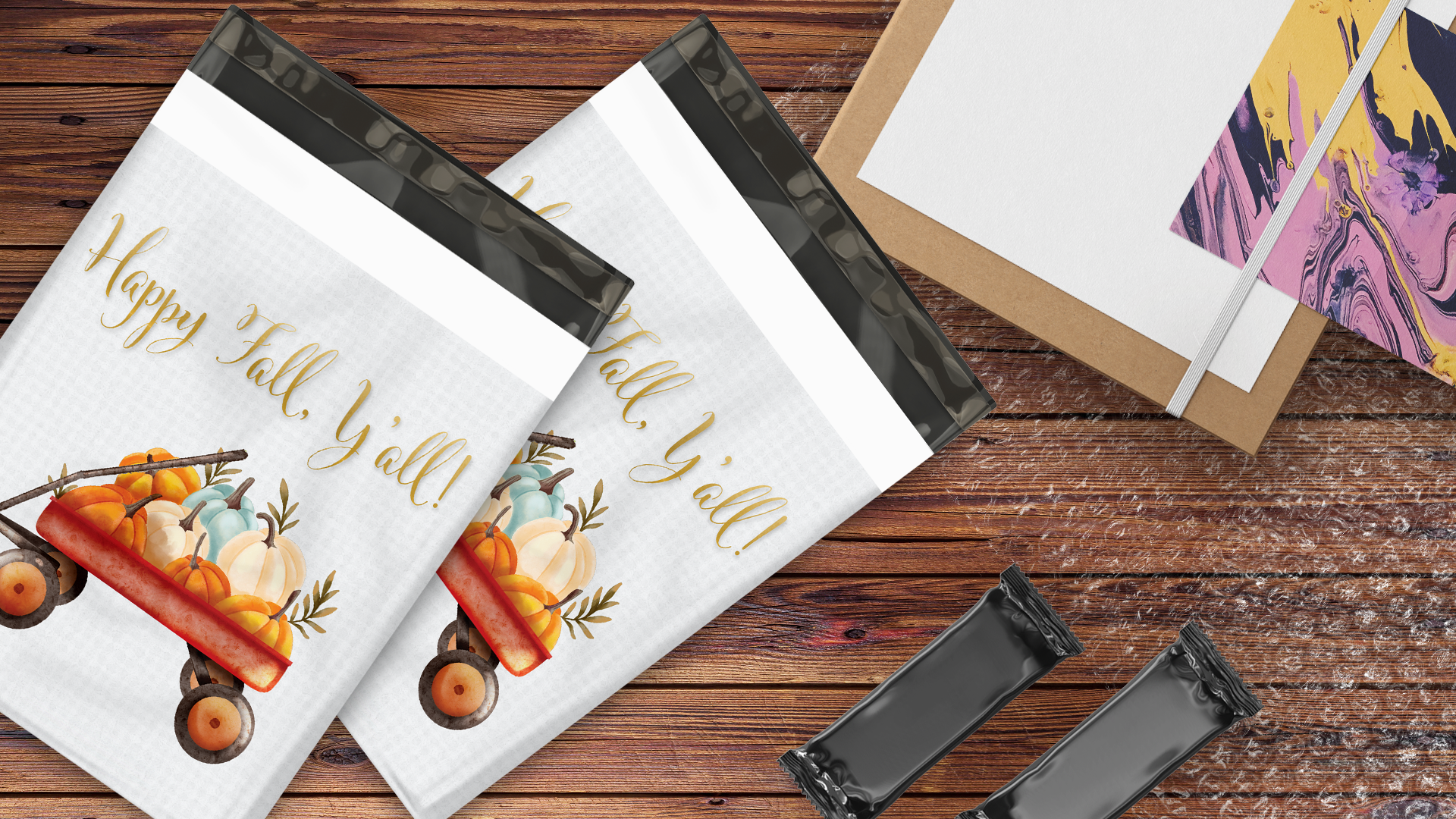 10x13 Hello Fall Poly Mailers – Shipping Bags for Small Business