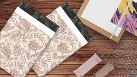 10x13 Pink Paisley Poly Mailers – Shipping Bags for Small Business